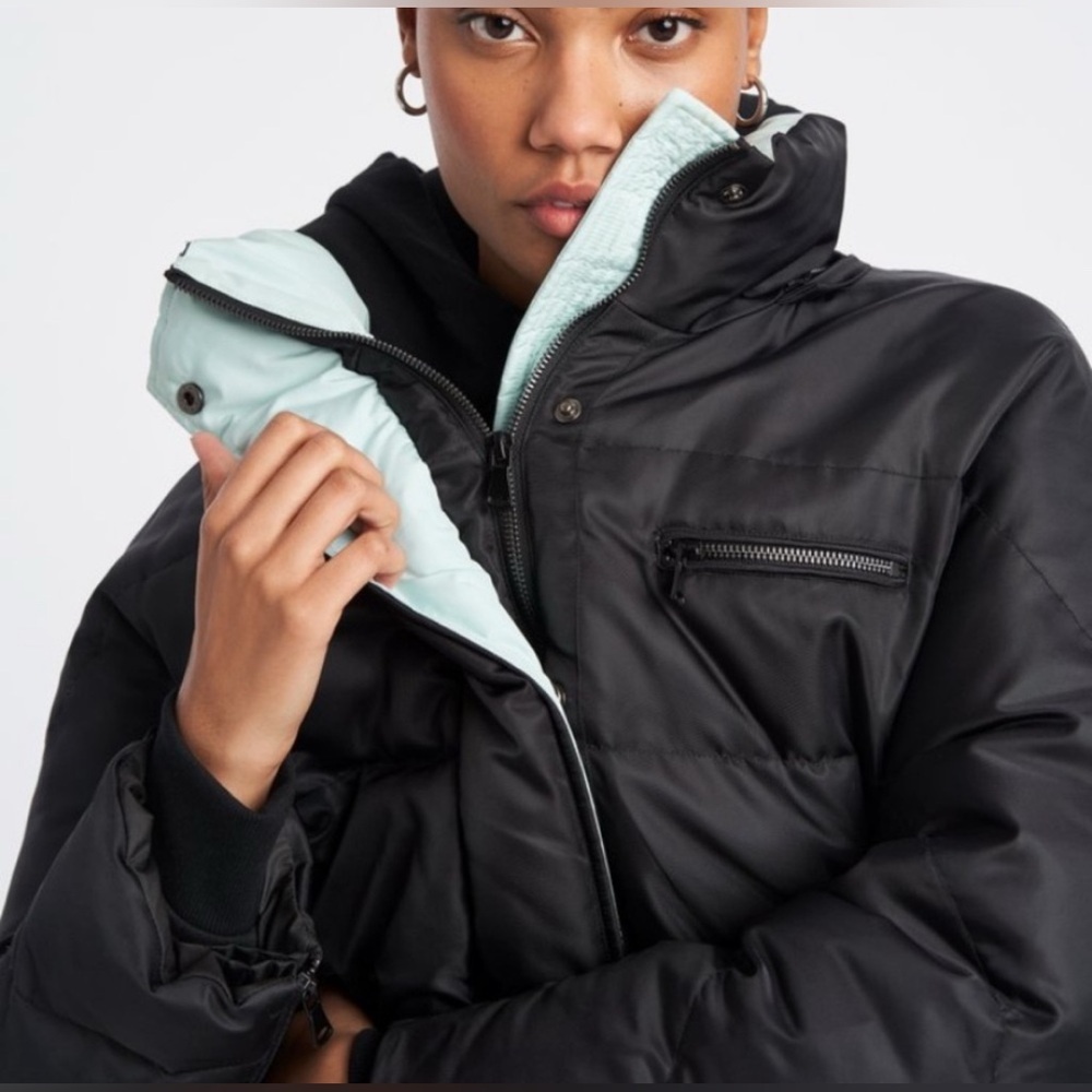 All Access Anthem Parka, Black with Mint Trim, Size M (NWOT) - Picture 2 of 9